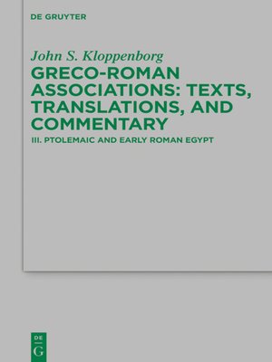 cover image of Ptolemaic and Early Roman Egypt